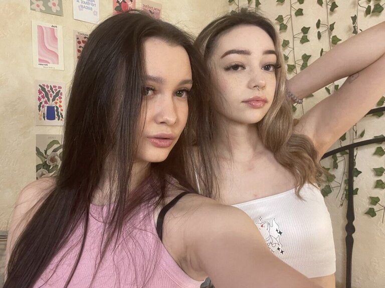 View OdetteAndGussia Naked Private